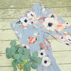 Apana Floral Print Cropped Leggings